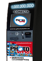 terminal photo lotto loteria apuestas quiniela bonoloto primitiva vending expendedoras machines maquinas Interfilm revelado fotografias recargas