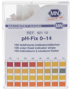 Tira reactiva pH 0-14pH UE 100 pzs