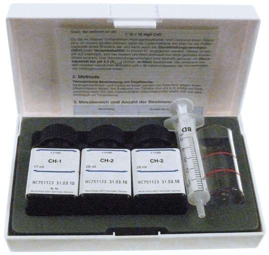 Kit de análisis de agua para la alcalinidad