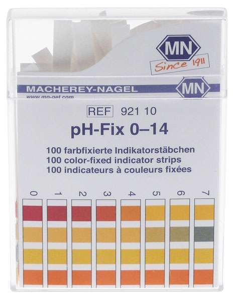 Tira reactiva pH 0-14pH UE 100 pzs Tira reactiva pH 0-14pH UE 100 pzs