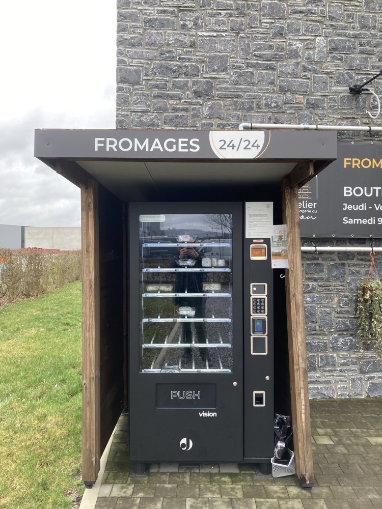 máquina vending de quesos