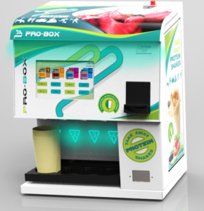 máquina vending batidos proteína