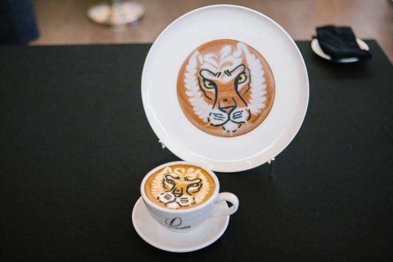 art latte máquina de café