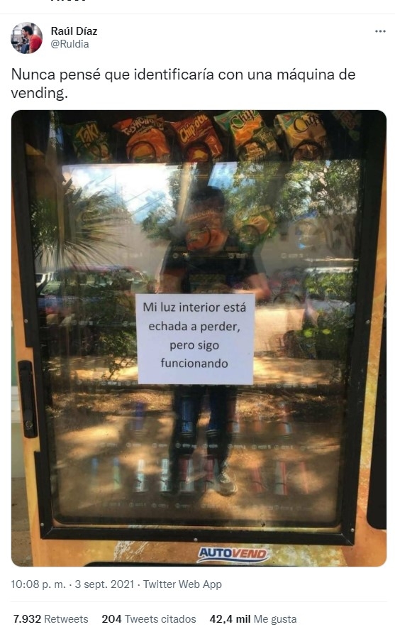 twitter máquina de vending