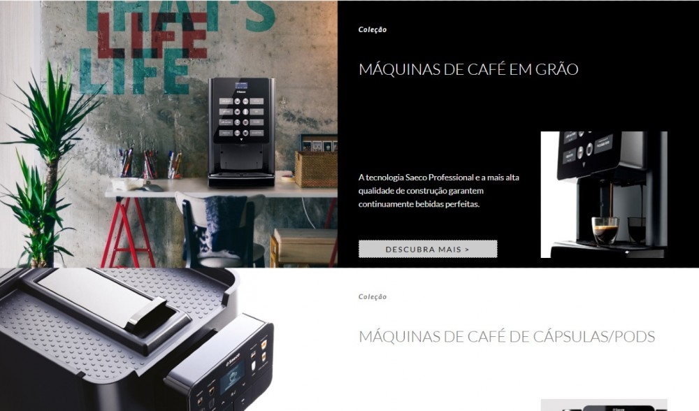 Saeco web máquinas café