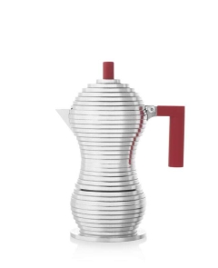 Moka roja Alessi Pulcina para inducción de 3 tazas - 21908 Moka roja Alessi Pulcina para inducción de 3 tazas - 21908
