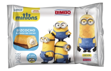 Bimbo recluta a los Minions para su nueva merienda infantil