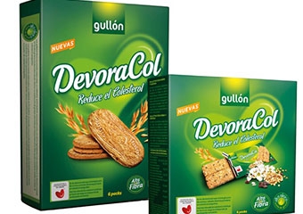 Gullón impulsa una línea de galletas y barritas para mejorar los niveles de colesterol