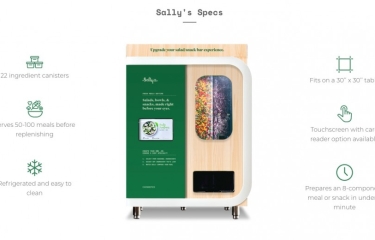 Ensaladas frescas al momento con el robot expendedor Sally