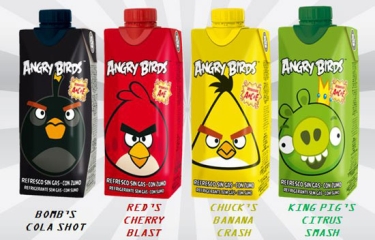 Los ‘Angry Birds’ ahora se beben en las expendedoras