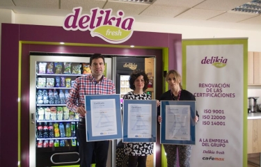 Delikia renueva sus certificaciones de calidad y seguridad alimentaria