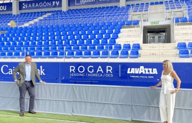 El café más futbolero: El distribuidor Lavazza, Rogar, proveedor oficial del SDHuesca