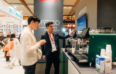 Franke lleva sus soluciones de café automatizado a lo más alto en el COEX de Seúl Franke lleva sus soluciones de café automatizado a lo más alto en el COEX de Seúl