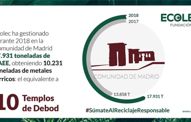 ECOLEC gestiona la recogida de más de 17.000 toneladas de RAEE ECOLEC gestiona la recogida de más de 17.000 toneladas de RAEE