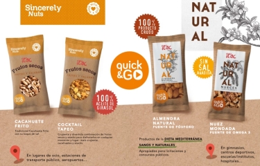 Itac presenta su nueva gama de snacks saludables con formato para vending