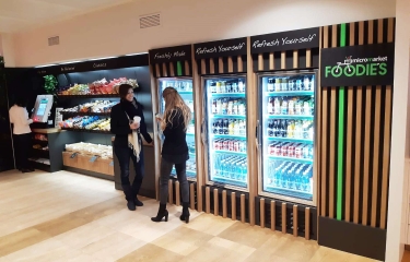 Los FOODIE’S MicroMarkets de Selecta llegan al Banco Santander