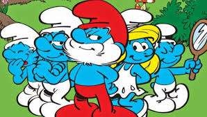 Los pitufos invaden hasta las máquinas expendedoras de los niños