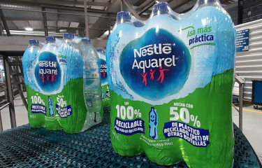 Nestlé Aquarel amplía los formatos de sus nuevas botellas 100% reciclables
