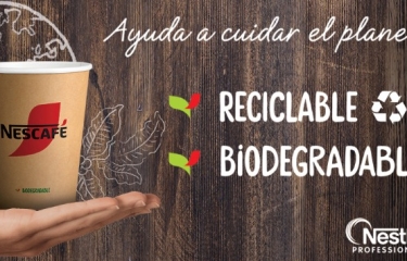 El primer vaso 100% de papel reciclable de Nestlé Chile para el take away