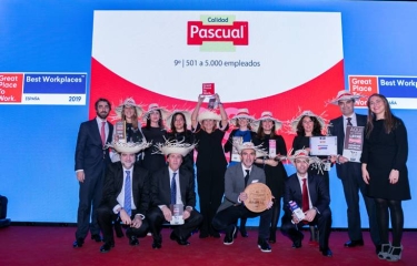 Calidad Pascual primera empresa del sector alimentación y bebidas para trabajar