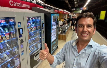 Soluciones foodtech 24 horas en el metro de Barcelona