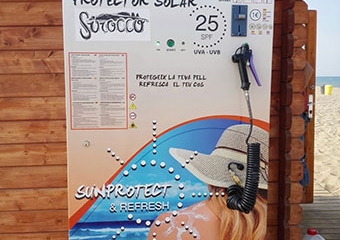 Dispensador automático de crema solar, la última revolución en el vending