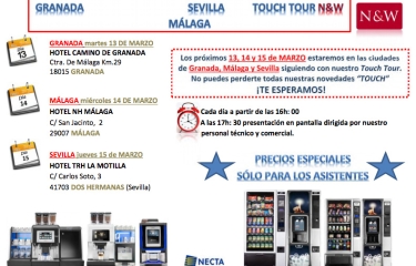 El Touch Tour de Evoca hace parada en Málaga, Granada y Sevilla