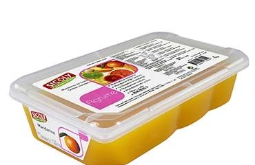 Un puré de mandarina congelado y apto para máquinas expendedoras