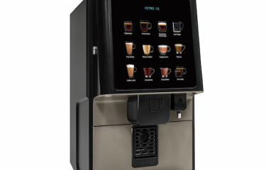 Una máquina de café espresso marcada por la tecnología Distance Selection