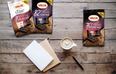 Valor lanza una versión mini de sus tabletas de chocolate más exitosas