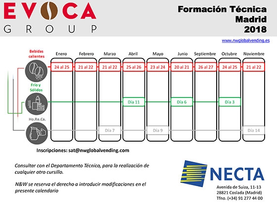 N & W hace públicos sus calendarios de formación técnica N & W hace públicos sus calendarios de formación técnica