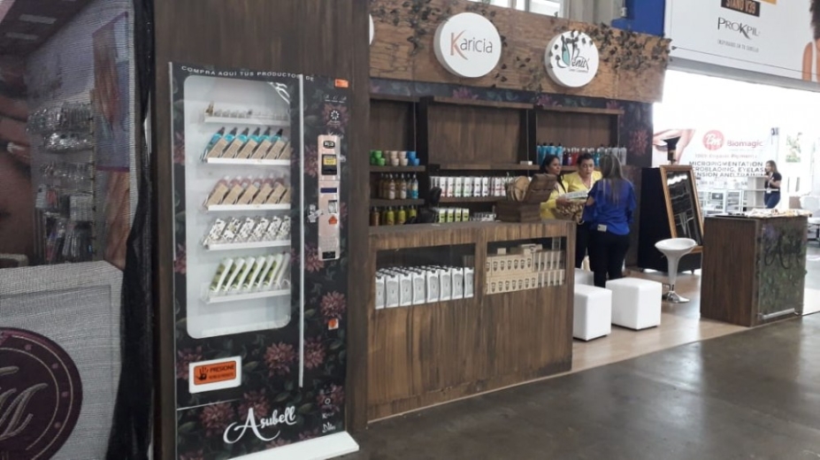 La cosmética masculina y femenina llega al vending en Expobelleza La cosmética masculina y femenina llega al vending en Expobelleza