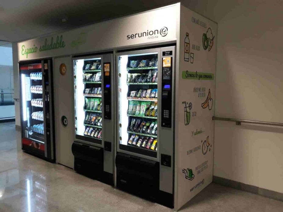 Hospitales públicos, ejemplo y punto de referencia del vending saludable Hospitales públicos, ejemplo y punto de referencia del vending saludable