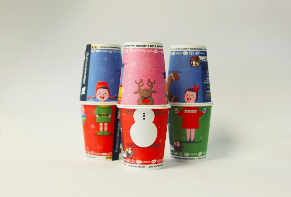 La tematización de vasos de esta Navidad La tematización de vasos de esta Navidad