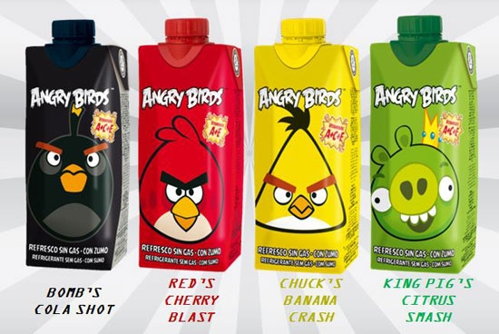 Los ‘Angry Birds’ ahora se beben en las expendedoras