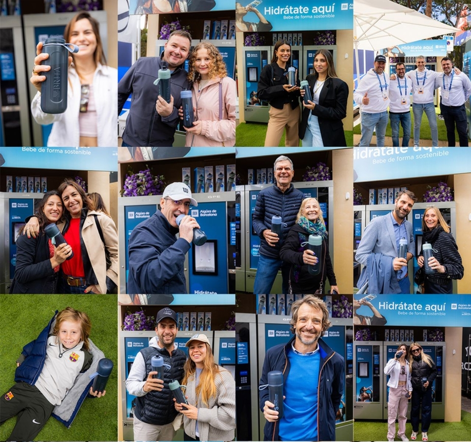 Brita consigue en el Torneo Conde de Godó donaciones récord y un consumo responsable de agua Brita consigue en el Torneo Conde de Godó donaciones récord y un consumo responsable de agua