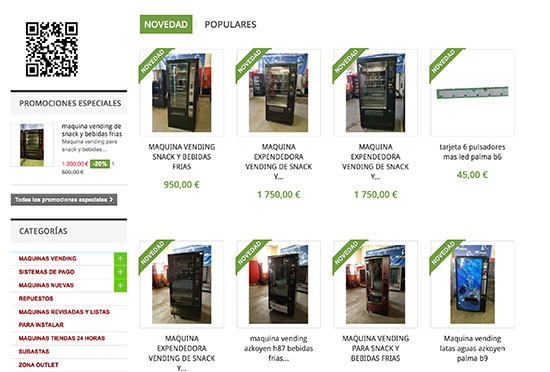 Vending de segunda mano, de total confianza y con total garantía Vending de segunda mano, de total confianza y con total garantía