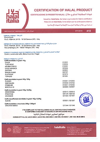 Los cafés de Covim obtienen la certificación Halal Los cafés de Covim obtienen la certificación Halal