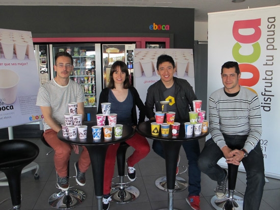 Exclusivos y originales, Eboca activa el II Concurso de Diseño de Vasos vending