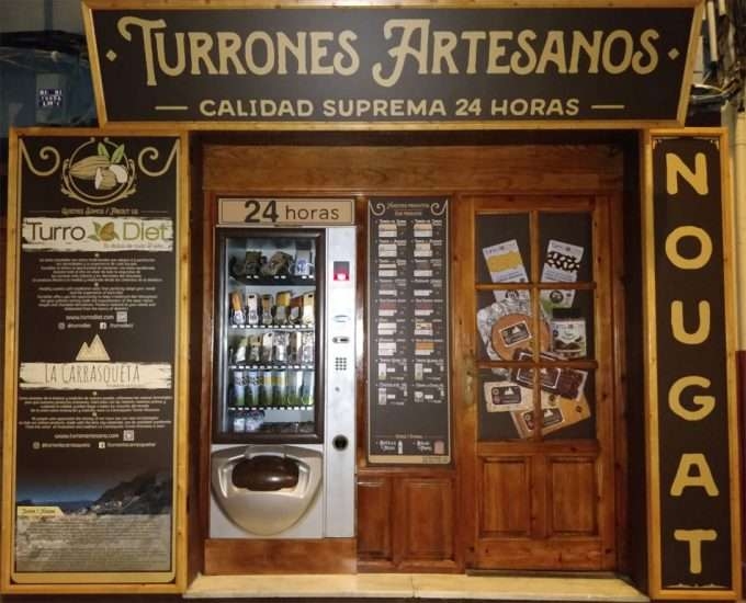 El vending llega a los turrones esta Navidad