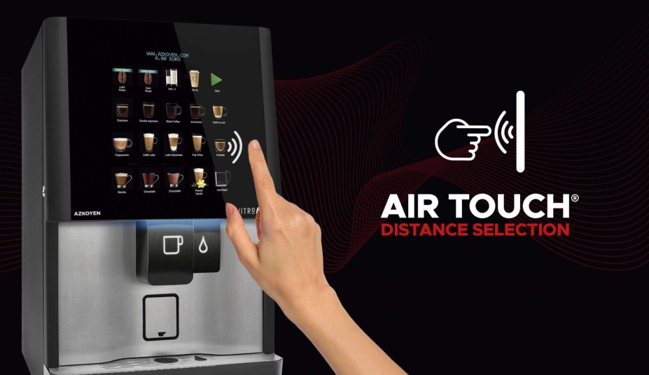 Grupo Azkoyen patenta la tecnología Air Touch: selecciona productos sin tocar la máquina de vending