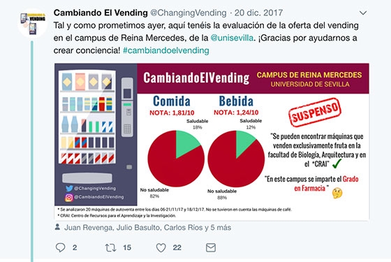 #Malvending y #Buenvending, una campaña que destapa las carencias del vending “saludable” #Malvending y #Buenvending, una campaña que destapa las carencias del vending “saludable”