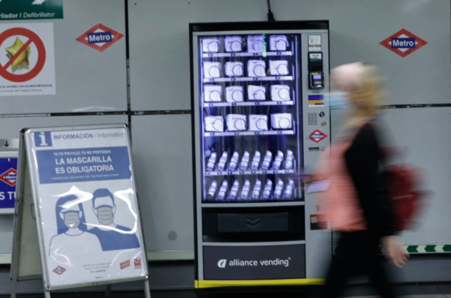 Las máquinas vending de EPI llegan hasta la estación de metro de la Moncloa