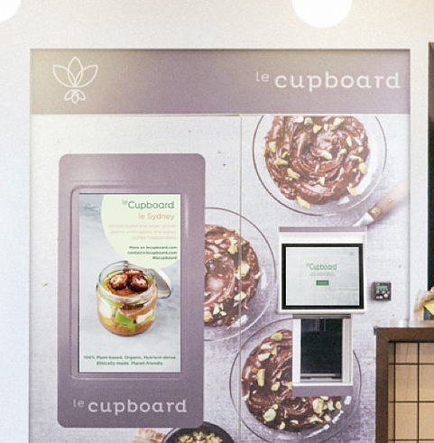 leCupboard, la vending vegana que te guarda y expende los platos según tu dieta
