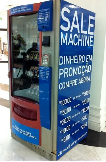 La expendedora que regala dinero La expendedora que regala dinero