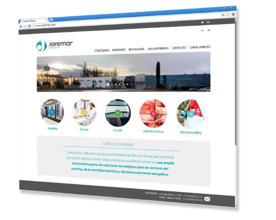 Jofemar abre su nueva ventana al cliente en Internet Jofemar abre su nueva ventana al cliente en Internet