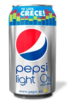Pepsi engrandece el tamaño de sus latas de refrescos