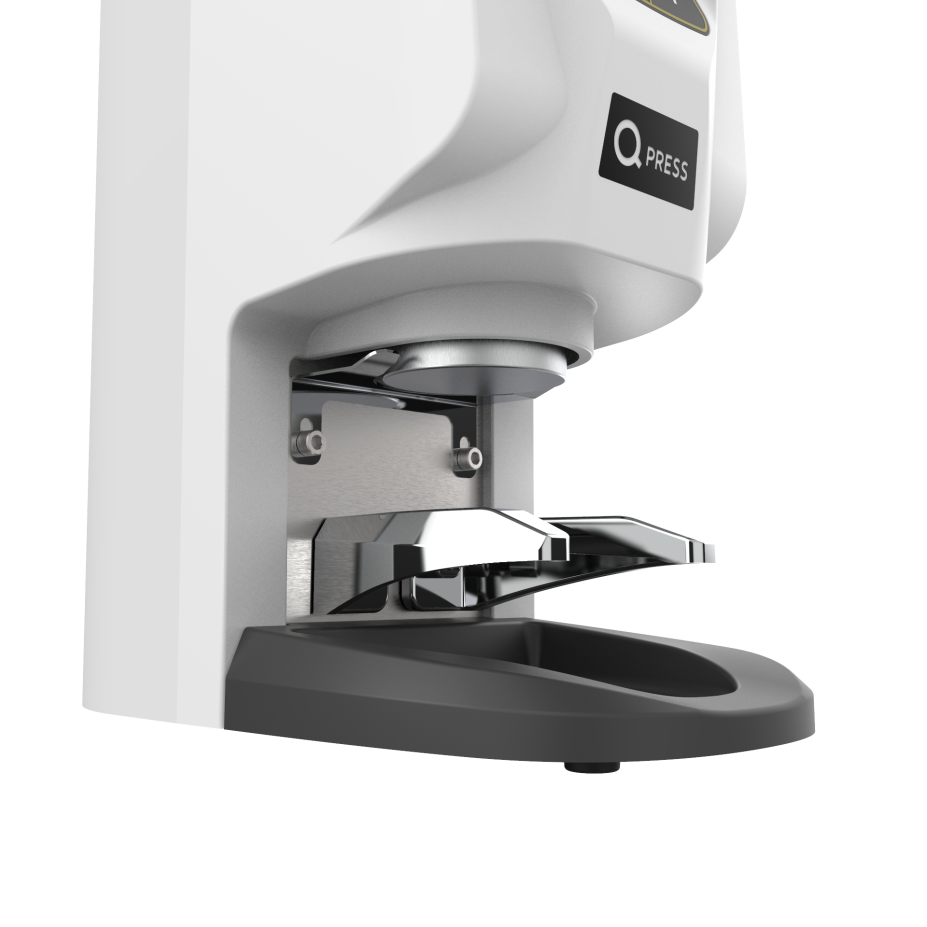 Q PRESS, el nuevo tamper automático para obtener un prensado más uniforme en el café molido al instante Q PRESS, el nuevo tamper automático para obtener un prensado más uniforme en el café molido al instante