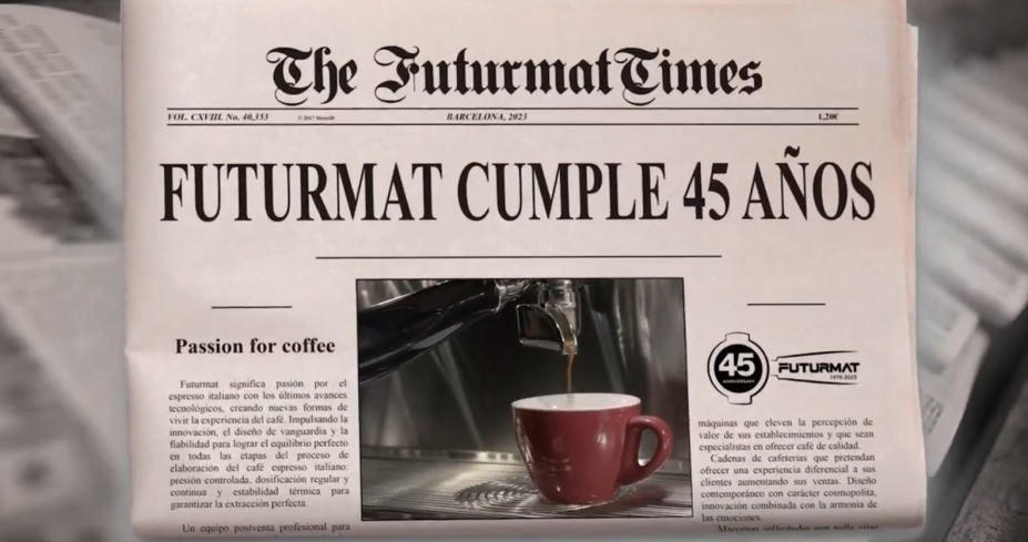 Quality Espresso celebra el 45 aniversario de su marca FUTURMAT Quality Espresso celebra el 45 aniversario de su marca FUTURMAT