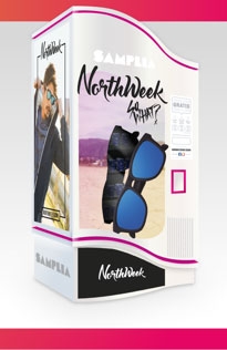 Samplia y Northweek se unen para distribuir 40.000 gafas de sol en sus expendedoras